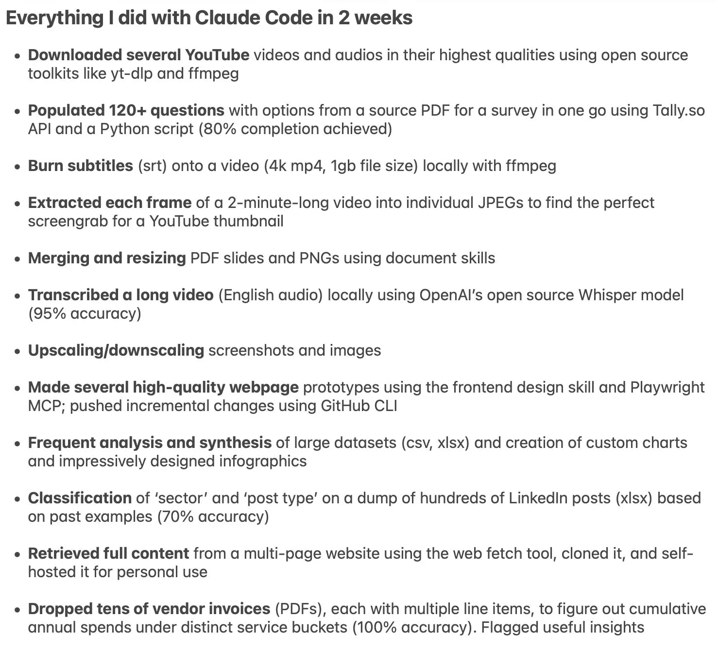 My Claude Code use cases - Image 1
